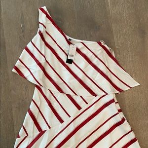 NWT one shoulder Banana Republic dress